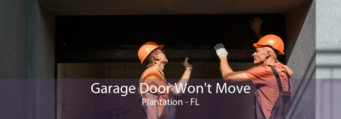 Garage Door Won't Move Plantation - FL