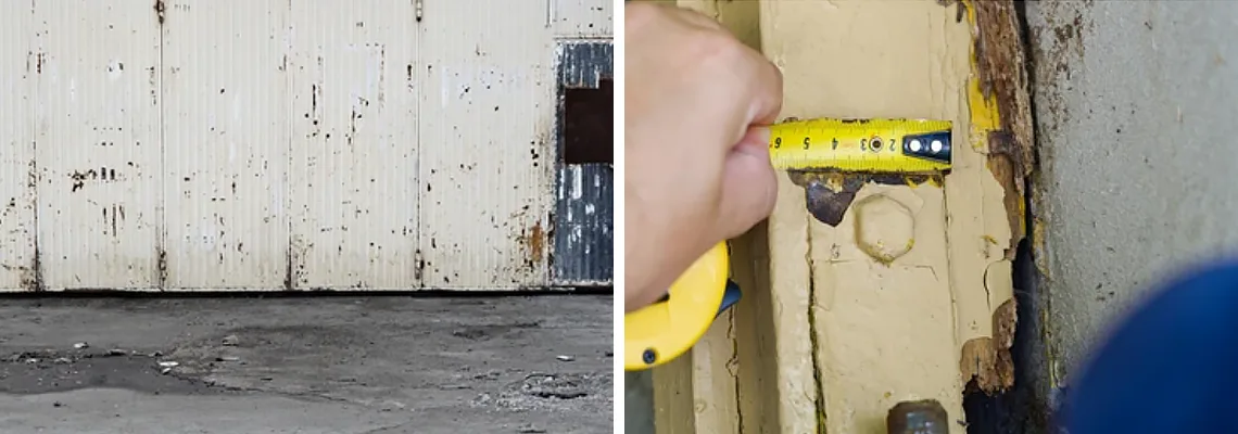 Lift Master Rusty Garage Doors in Plantation, Florida
